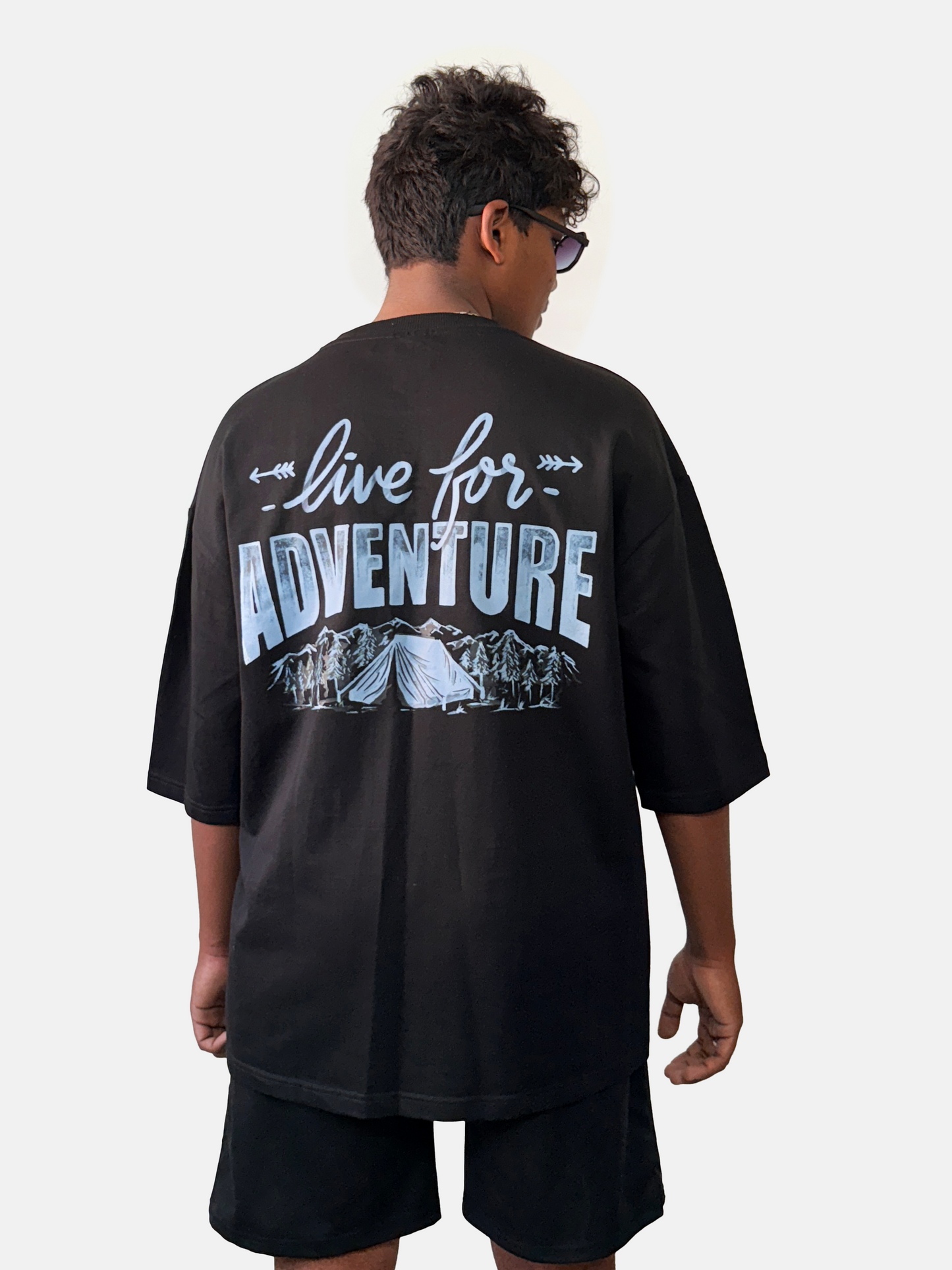 Live for Adventure Oversized T-Shirt – Black | Arcsailer
