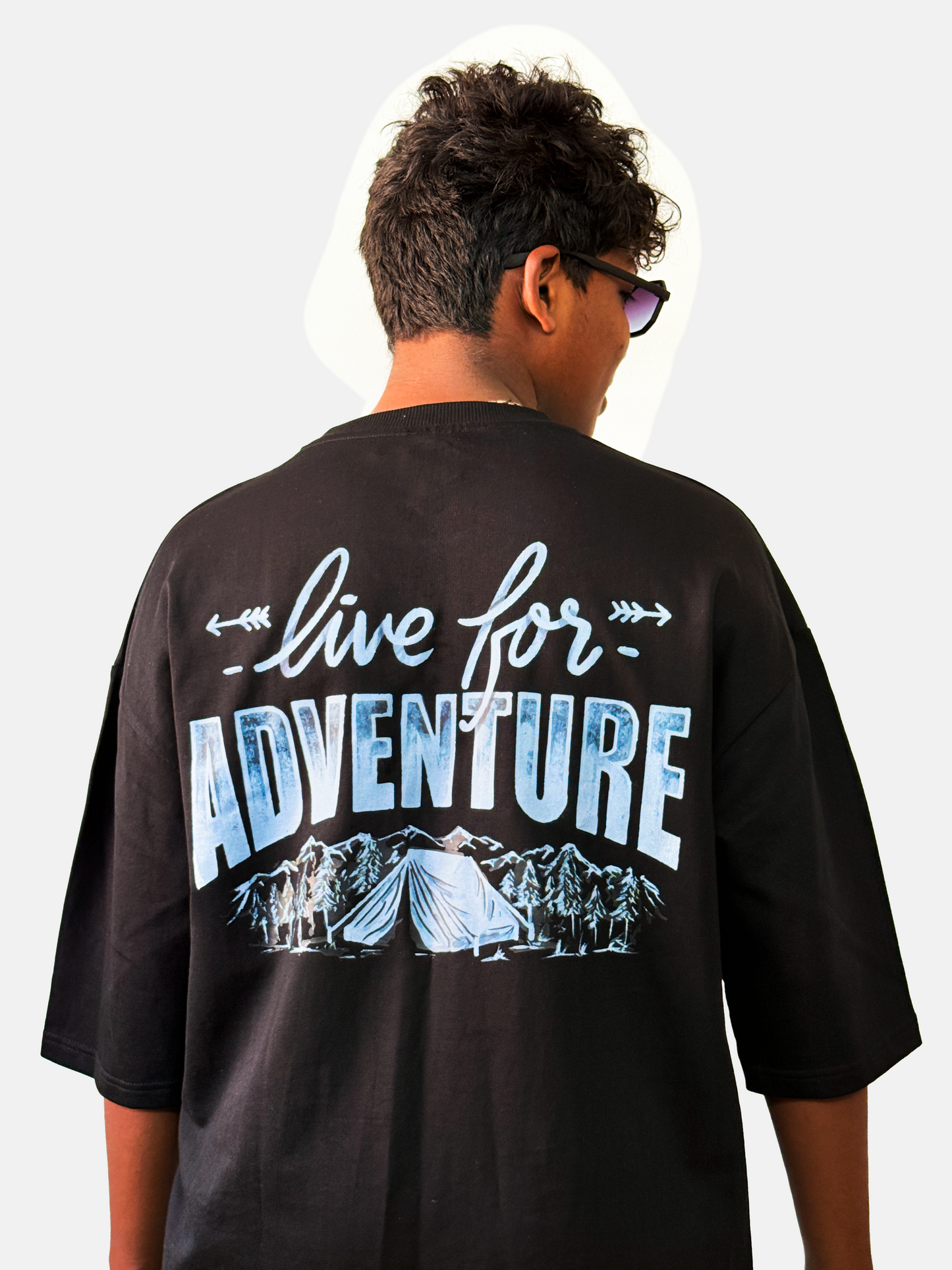 Live for Adventure Oversized T-Shirt – Black | Arcsailer