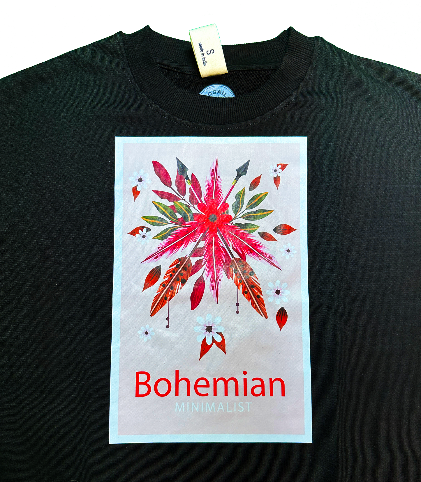 Bohemian Minimalist Oversized T-Shirt | Arcsailer