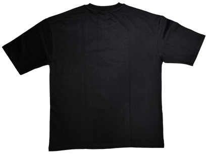 GRACE IN BLOOM – Oversized Black Graphic T-Shirt | Arcsailer