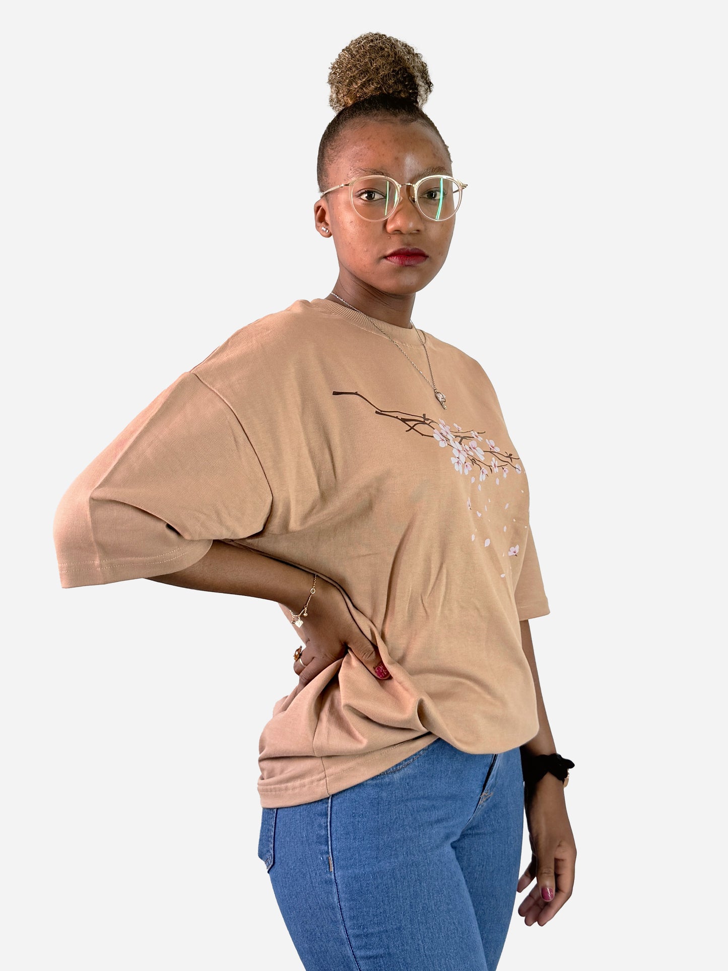 Sakura Petal – Women’s Oversized T-Shirt | Arcsailer